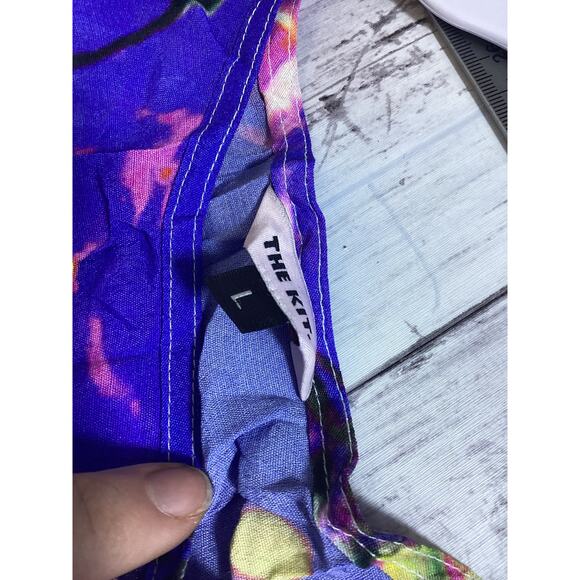 The Kit Abstract Art Print Shift Dress Viscose Ecovero Rayon Tunic Size L - Picture 3 of 5